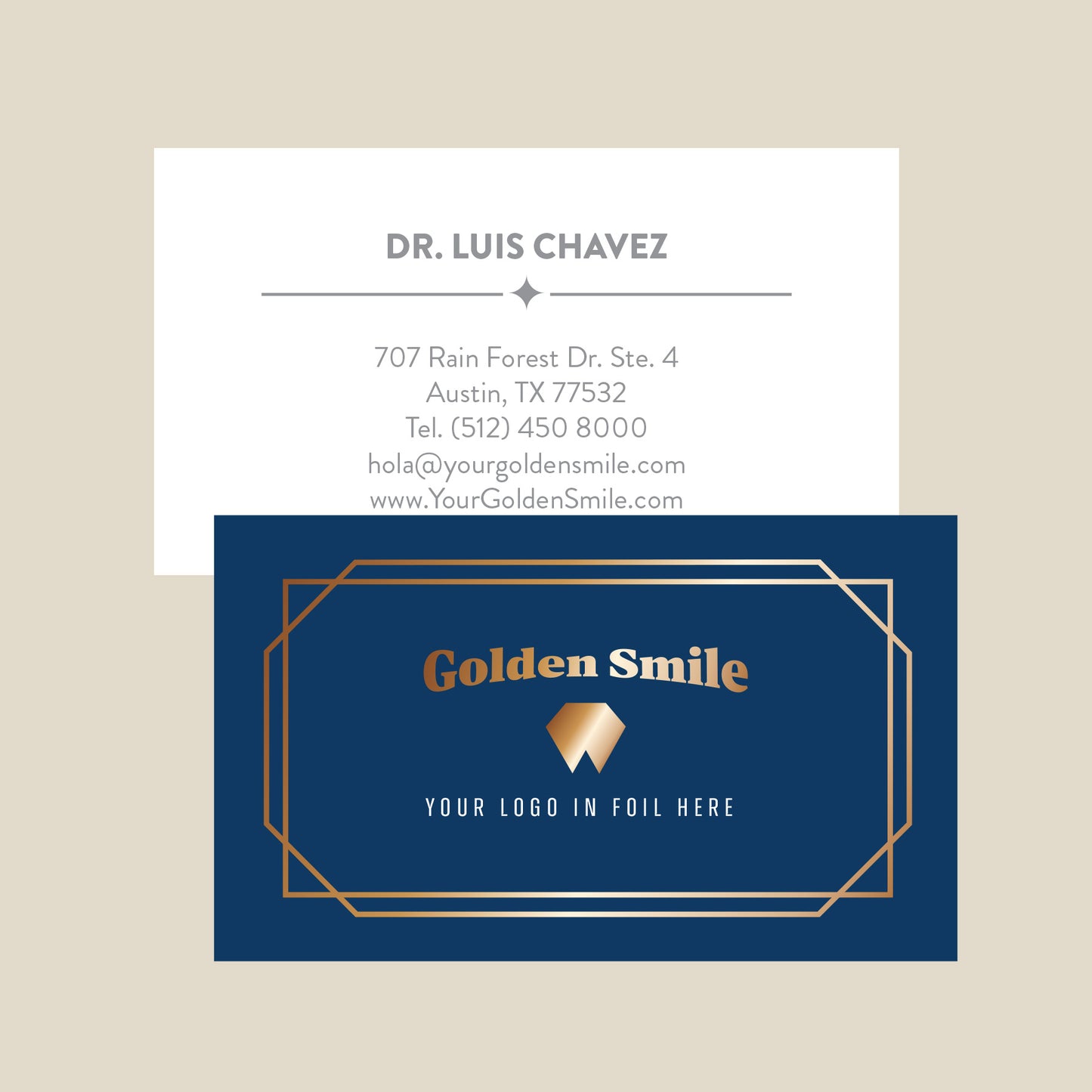 Fancy Foil Business Card
